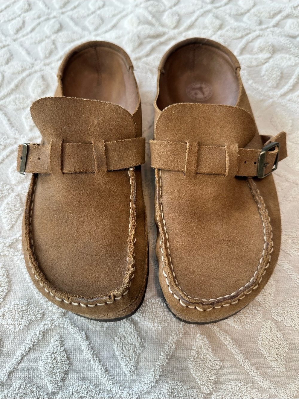 Birkenstock Brown Suede Slip-On Loafers